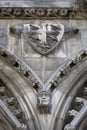 Gargoyle carved on one of the external walls of Westminster Abbey founded by Benedictine monks in Royalty Free Stock Photo