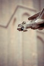 Gargoyle in a church of Bruges Royalty Free Stock Photo