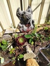 Gargoyle garden protection Royalty Free Stock Photo