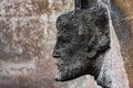 Gargoyle man stone head Royalty Free Stock Photo