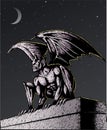 Gargoyle at night