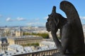 Gargoyle of Notre Dame de Paris Royalty Free Stock Photo