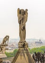 Gargoyle on Notre Dame de Paris Cathedral of Paris Royalty Free Stock Photo