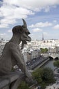 Gargoyle at Notre Dame in Paris Royalty Free Stock Photo