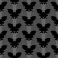 Gargoyle pattern seamless. Stone demonic character, monster background. Fantastic architectural object texture