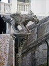 Gargoyle on the railing of the stairs. Livadia Palace and Park Museum-Reserve Republic of Crimea