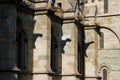 Gargoyle shadows on Nidaros Cathedral in Trondheim Royalty Free Stock Photo