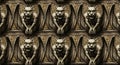 Gargoyle Stone Sculpture Repeating Pattern Royalty Free Stock Photo