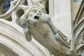 Gargoyle at the wall of the Basilique Saint-Nazaire-et-Saint-Celse in Carcassonne, France.