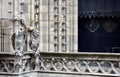 Gargoyles or Chimeras at the Gallery of Chimere. Notre-Dame Cathedral. Paris, France. Royalty Free Stock Photo