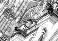 gargoyles in Saint Vitus Cathedral in Prague Royalty Free Stock Photo