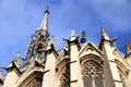 The Sainte-Chapelle is a royal chapel in the Gothic style of Paris.