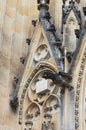 Gargoyles in St. Vitus Cathedral in Prague Royalty Free Stock Photo