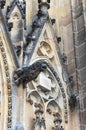 Gargoyles in St. Vitus Cathedral in Prague Royalty Free Stock Photo