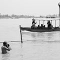 Garh Mukteshwar, UP, India - June 11 2022 - People are taking holy dip on the occasion of Nirjala Ekadashi, A view of Garh Ganga