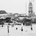 Garh Mukteshwar, UP, India - June 11 2022 - People are taking holy dip on the occasion of Nirjala Ekadashi, A view of Garh Ganga