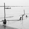 Garh Mukteshwar, UP, India - June 11 2022 - People are taking holy dip on the occasion of Nirjala Ekadashi, A view of Garh Ganga