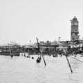 Garh Mukteshwar, UP, India, June 11 2022 -People are taking holy dip on the occasion of Nirjala Ekadashi, A view of Garh Ganga