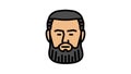 garibaldi beard hair style color icon animation