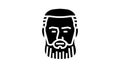 garibaldi beard hair style glyph icon animation