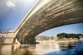 Garibaldi bridge in Rome, Italy. Tevere river.