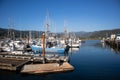 Garibaldi, Oregon, USA, August, 8, 2019, Port of Garibaldi on the Pacific Ocean in Northwest Oregon, fishing boats in summer