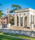 The Garibaldi Ossuary Mausoleum on the Janiculum hill in Rome, Italy. Royalty Free Stock Photo