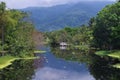 Estuary on caribean ocean in the garifuna town Mazca Honduras 3 Royalty Free Stock Photo