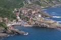 Garipce Village, view from the helicopter. Garipce Village. Garipce is a village in Sariyer district of Istanbul Province, Turkey Royalty Free Stock Photo