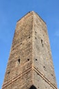 Garisenda Tower in Bologna Royalty Free Stock Photo