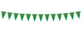 Garland with Brazilians pennants on white background