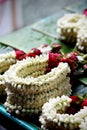 The garland have jasmine and rose at street market