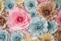 Garland of paper flowers Royalty Free Stock Photo