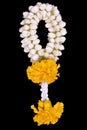 A garland to show respect for the Black Background