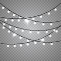 Christmas lights isolated