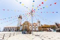 Garlands on square, Basilica and Royal Marian Shrine of Our Lady of Candelaria