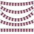 garlands with thai national colors Royalty Free Stock Photo
