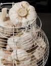 Garlic Basket Royalty Free Stock Photo
