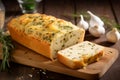 Garlic bread cheese. Generate Ai Royalty Free Stock Photo