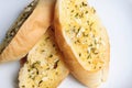Garlic bread close up Royalty Free Stock Photo