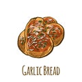 Garlic bread, full color