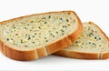 Garlic bread isolated on white background