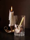 Garlic bulb and candlestick