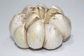 garlic bulbs . fresh cloves of garlic or garlic against isolated on white background Royalty Free Stock Photo
