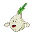 Garlic Cartoon Character