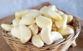 Garlic cloves, peeled garlic close up