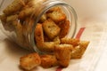 Garlic Croutons Royalty Free Stock Photo