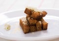 Garlic croutons bread Royalty Free Stock Photo