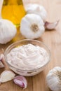 Garlic Dip (Aioli) Royalty Free Stock Photo