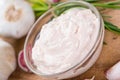 Garlic Dip (Aioli) Royalty Free Stock Photo